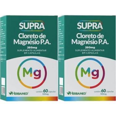 Imagem de Kit 2X Supra Cloreto de Magnésio P.A. - 60 Cápsulas - Herbamed-Masculino