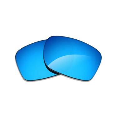 Imagem de Alphax Lentes de reposição espelhadas não polarizadas Ice Blue para óculos de sol Ray-Ban Wayfarer II RB2185 52 mm
