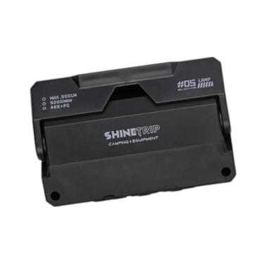 Imagem de Dynwave Mini luzes LED para áreas externas, ângulo ajustável, lanterna portátil, lanterna de acampamento para gramado externo, jardim de sobrevivência ao ar, Preto