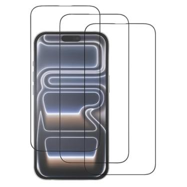 Imagem de Pelicula para iphone 17 Kit com 3 Resistencia H9 vidro temperado Pelicula 3d