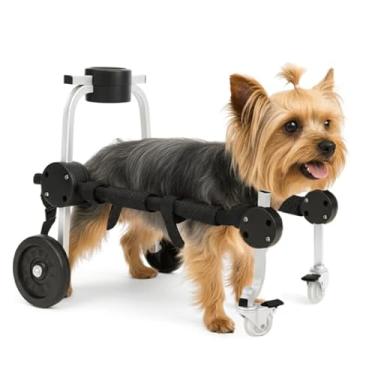 Imagem de Cadeira de 4 Rodas Para Cachorro Tam PP Regulável Traseira e Dianteira Tetraplegia Reabilitação Paralisia Idoso Pet Best Soluções
