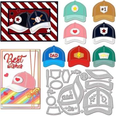 Imagem de Generic Matrizes de corte de linha de chapéu de beisebol para fazer cartões - Aço carbono - 14 cm L x 9 cm C x 0,03 cm T - matrizes de artesanato de papel