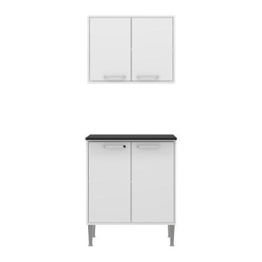Imagem de Armário de Cozinha e Balcão com 2 Portas Xangai Branco