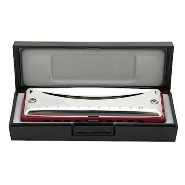 Imagem de RiToEasysports Instrumento Musical Portátil de Harpa Blues Db Key Harpa de 10 Buracos para Profissionais e Iniciantes (Vermelho)