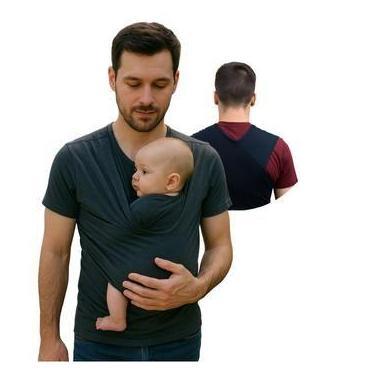 Imagem de Sling Bebê Easy Camiseta Pronto para usar Regulável Unissex É só vesti