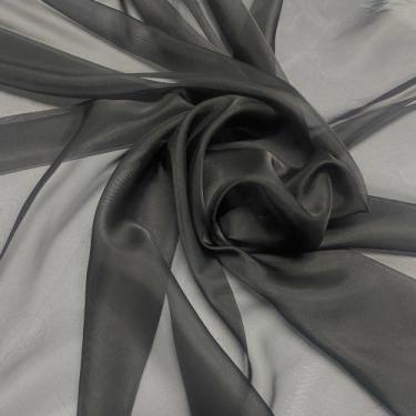 Imagem de Tecido Voil Preto Liso 3m largura - Decora Tecidos