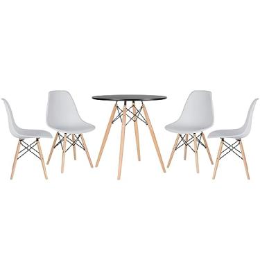 Imagem de Loft7, Mesa redonda Eames 70 cm + 4 cadeiras Eiffel DSW