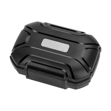 Imagem de KYUHEEO Capa IEM, capa portátil para fones de ouvido, impermeável, à prova de choque, caixa de armazenamento, pequena capa rígida para monitores intra-auriculares, fones de ouvido, cabo IEM