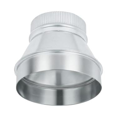 Imagem de ZOWZEA Redutor de duto de 15 a 12,7 cm, redutor de dutos de ar, aumentador, adaptador de duto de ar ou redutor de tubo de metal redondo para sistemas de ventilação de banheiro e cozinha