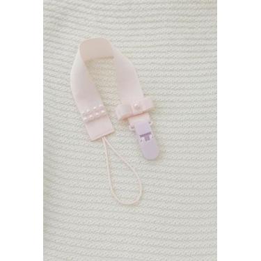 Imagem de Prendedor De Chupeta Com Lacinho Premium Com Bico Para Bebe - Castelo 