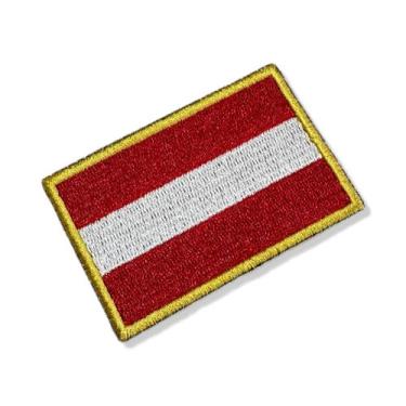 Imagem de BP0003-001 Bandeira Áustria Patch Bordado 7,5x5,0cm - BR44