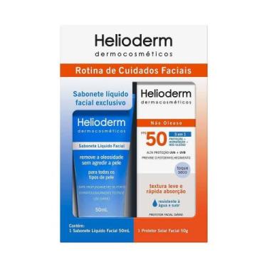 Imagem de Protetor Solar Facial Helioderm FPS50 50g + Sabonete Líquido 50ml