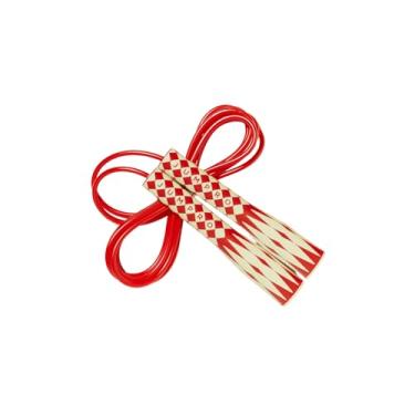 Imagem de Corda de pular KSY Kids Gold (C-777, Vermelho) – Corda de pular de PVC durável para crianças de 6 a 12 anos – Alças macias, comprimento ajustável e design sem emaranhados – Feito na Coreia