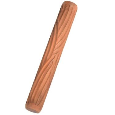 Imagem de Clay Art Rolo de massa textura de madeira para, ferramentas fazendo padrão de cerâmica, rolo em relevo feito à mão, suprimentos de argila artesanal, arte de classe de estúdio