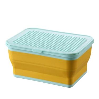 Imagem de Bohany Organizador De Brinquedos - Organização Doméstica Grande E Dobrável | Caixa De Brinquedos Para Quarto Infantil Com Tampa - Para Quarto Sala Peluches Blocos De Montar Meninos Meninas