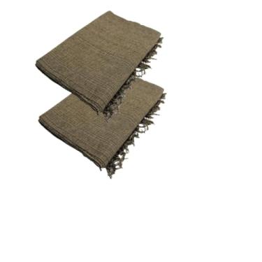 Imagem de Manta para Sofa Grande, Kit 2 Mantas Natal para Sofá 2,20 X 1,20m Gigante Algodão Protetor Decoração Natal(2 Marrom Mesclado)