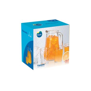 Imagem de Conjunto de Jarra e Copos Nadir Maracatu com 5 Peças