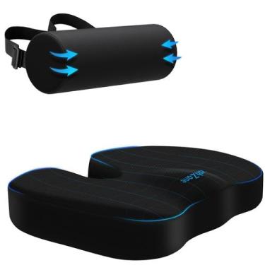 Imagem de Almofada de assento e travesseiro de apoio lombar CushZone