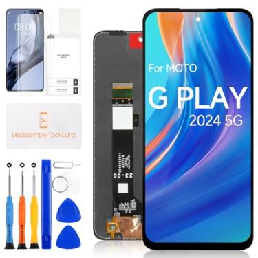 Imagem de Tela LCD para Motorola Moto G Play 5G 2024 Substituição de tela LCD 16.5 cm XT2413-1 XT2413-2 XT2413 para Moto G Play 5G 2024 Display Touch Screen Digitalizador Assembléia com ferramentas de reparo