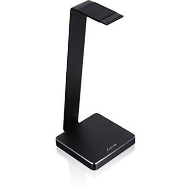 Imagem de LUXA2 Suporte de fone de ouvido de alumínio E-ONE dourado para Beats, Sony, Sennheiser, Philips, Audio-Technica, Plantronics, Bose, JVC, Gaming e DJ Professionals, Preto, NA