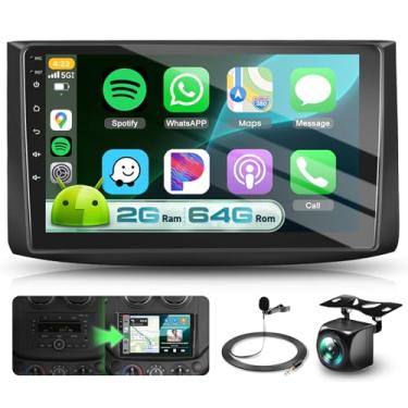 Imagem de Rádio estéreo automotivo de 4 núcleos + 64 G para Chevrolet Aveo 2006-2012 com AM/FM/RDS DSP sem fio Carplay/Android Auto, Sellrich 9 polegadas HD IPS, tela sensível ao toque, suporte GPS, WiFi