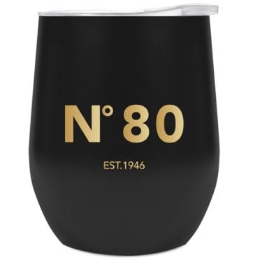 Imagem de NGLIV Presentes de aniversário de 80 anos para mulheres e homens, presentes de aniversário de 1946 para mulheres, homens, pai, irmã, melhores amigos, presentes de aniversário, copo copo de aço