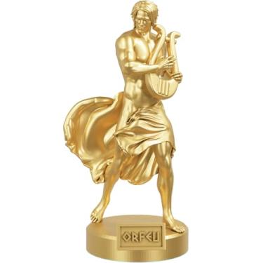 Imagem de Estátua Orfeu - Lendário Músico e Poeta Grego (Cor Ouro)