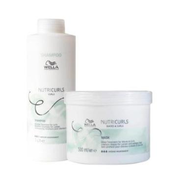 Imagem de Kit Wella Professionals Nutricurls Profissional - Shampoo e Máscara-Unissex