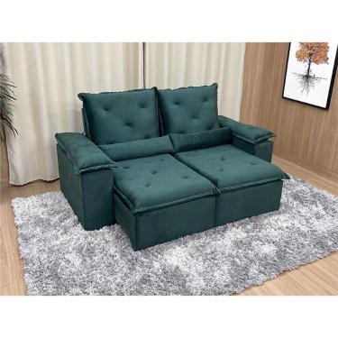 Imagem de Sofá Retrátil Reclinável 1,80 m Verde 505 Athenas Premium