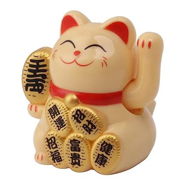 Imagem de Zerodis Gato de Ondulação Solar de Plástico para Economia de Energia Gato da Sorte Bonito Decoração Movida a Energia Solar de 2 Polegadas para Casa e Escritório (#13)