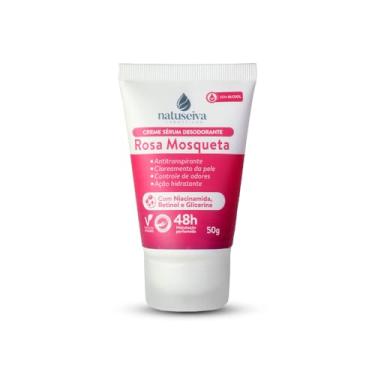 Imagem de Creme Desodorante Antitranspirante Natuseiva Rosa Mosqueta 50g | Hidrata, Clareia e Protege por 48h