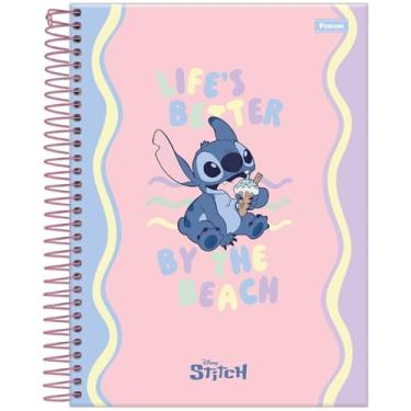 Imagem de Caderno College Colegial 1 Matéria Espiral Capa Dura 80 Folhas Stitch Capa A Foroni