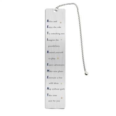 Imagem de Fetiger Presentes de aposentadoria para mulheres e homens, Natal, marcador de livro de aposentadoria feliz para colega de trabalho, amigo professor, ideias de decorações para aposentados