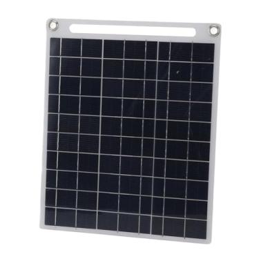 Imagem de Hyuduo Painel Solar Policristalino de 15 W 16 V Portátil Com Saída DC Dupla USB Tipo C para Telefones, Tablets, Carros, Baterias, Eletrônicos, Leve 12,6 Onças para Acampamento Ao Ar Livre, Viagens,