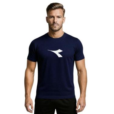 Imagem de Camiseta Diadora Big Logo Masculina - Marinho XGG-Masculino