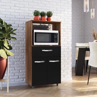 Imagem de Armário Balcão Multiuso para Cozinha Microondas e Forno Luna 02 Portas