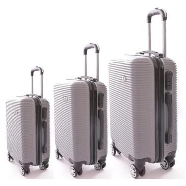 Imagem de Kit 3 Malas De Viagem Bordo, Média e Grande Em Abs C/ Rodinhas 360º  -