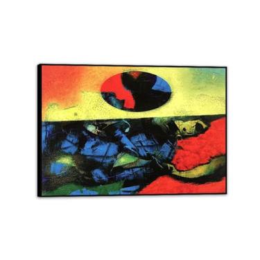 Imagem de Pôster Max Ernst Suddenly II Reproduções de pinturas famosas Surrealismo Tela de parede Max Ernst Decoração de parede para presentes de sala de estar 70 x 50 cm (28 x 20 polegadas) moldura preta