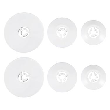 Imagem de FNANJWQ 6 peças de tampa de carretel de máquina de costura, tampas de pino de carretel pequeno, médio grande pino de substituição para máquinas de costura e bordado Brother Babylock 40 mm 30 mm e 25