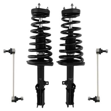 Imagem de maXpeedingrods Amortecedores completos traseiros e elos de barra oscilante para Toyota Camry 2002-2003 Lexus ES300 2002-2003, 171493 171492 K90345 Amortecedores completos com conjunto de molas