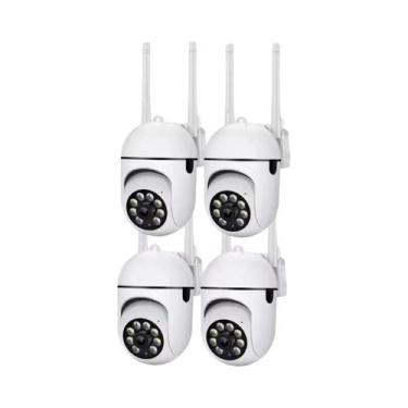 Imagem de Câmera PTZ WiFi 5MP 2.4G Com Visão Noturna E Detecção De Movimento Par