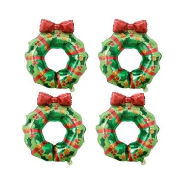 Imagem de 4 pçs natal arco guirlanda balões festa de aniversário de natal ano no