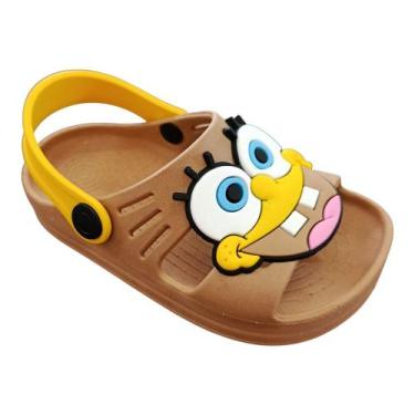Imagem de Sandália Papete Infantil Bob Esponja Desenho Unissex E.v.a - Marinella