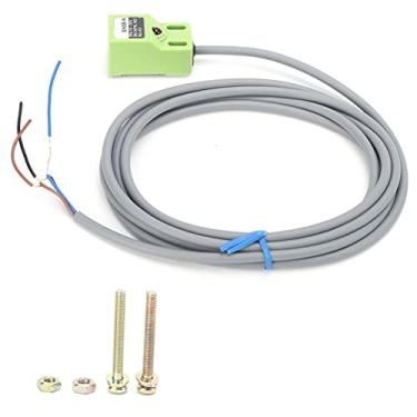 Imagem de Interruptor de proximidade, NPN NO sensor indutivo 8mm, distância de detecção DC 10-30V para detecção de objetos metálicos em automação industrial