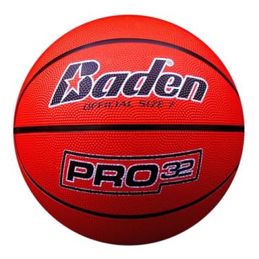 Imagem de Baden | Pro32 | Basquete de borracha durável interno/externo (vermelho, 75 cm)