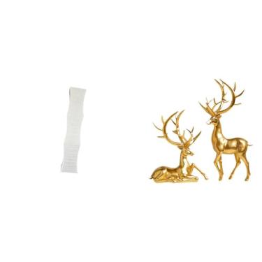 Imagem de Whtkoph Abajur de Chão em Formato de Veado. Esculturas Decorativas para Sala de Estar. Figuras de Resina. Coleção de Abajures.