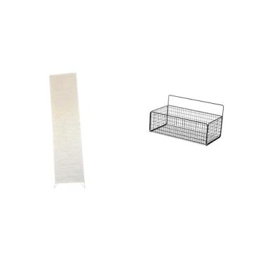 Imagem de Whtkoph Luminária de Chão com Prateleiras E Cesto Organizador de Arame Metálico para Sala de Estar, Cozinha, Banheiro Ou