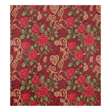 Imagem de Blueangle Capa magnética para lava-louças de flores de dia dos namorados, decoração de capa de lava-louças frontal, adesivos de eletrodomésticos, adesivos de eletrodomésticos, adesivo magnético