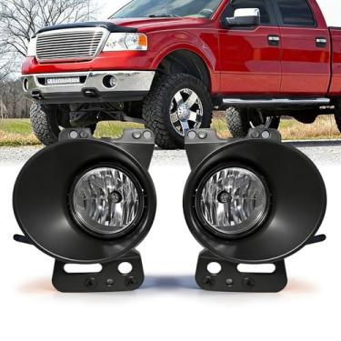 Imagem de Conjunto de lâmpadas de neblina dianteiras para Ford F150, 2006-2010, Lincoln Mark LT 2005, 2006 2006 e 2007 2008, certificado DOT - 1 par (lâmpadas de halogêneo)