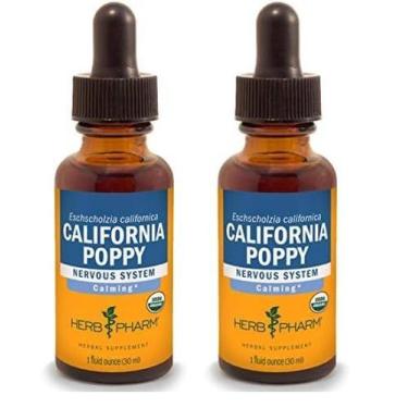 Imagem de Extrato líquido Herb Pharm California Poppy 30 ml (pacote com 2)
